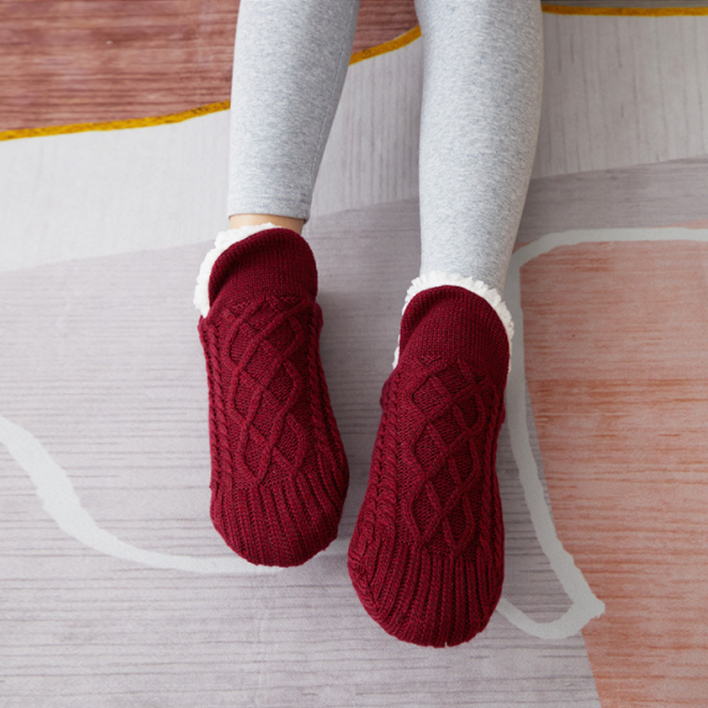 V-mond sokken-slippers: Comfort en warmte voor de winter 