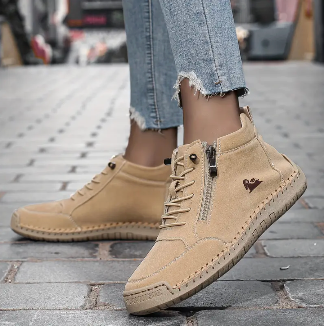 VogaDeck DoubleZip – Zapatillas Confort y Soporte Ortopédico 