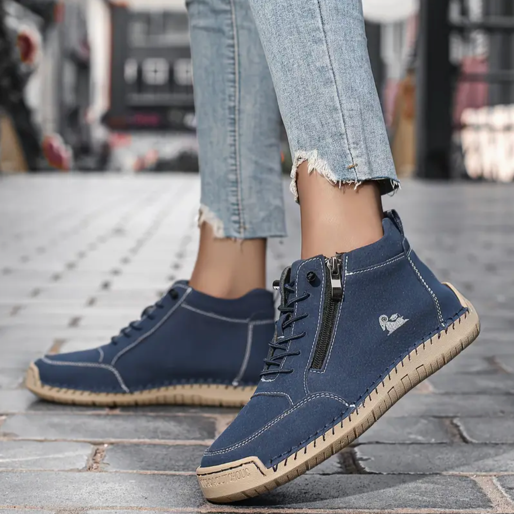 VogaDeck DoubleZip – Zapatillas Confort y Soporte Ortopédico 