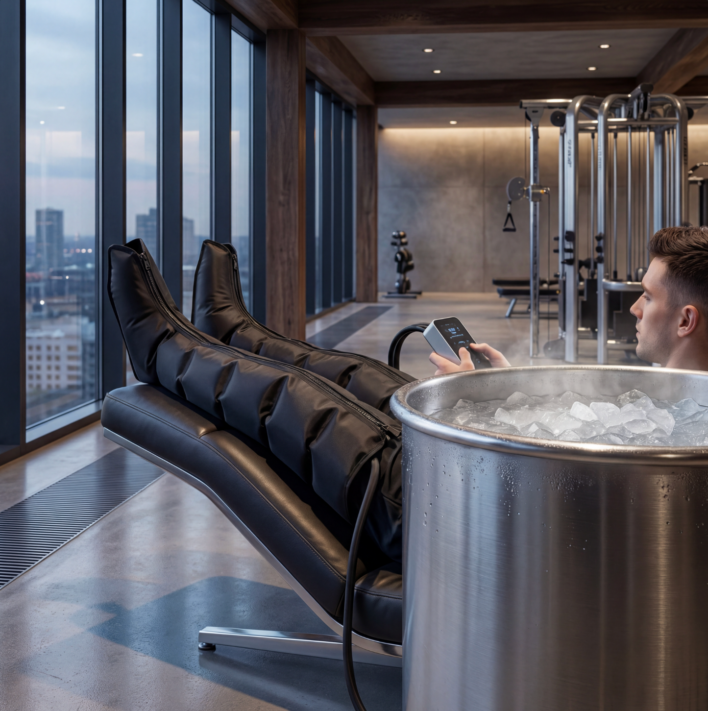 Kompressionsmassör - Hela ben 360° 