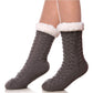 Cozy slippers lined with sherpa for ultimate comfort 